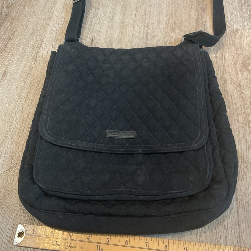 Vera Bradley Mailbag - Quilted Crossbody Bag - Black - Picture 2 of 6